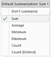 default summary