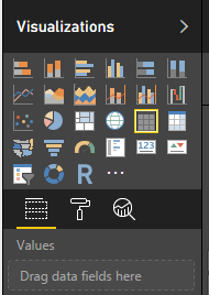 table visual